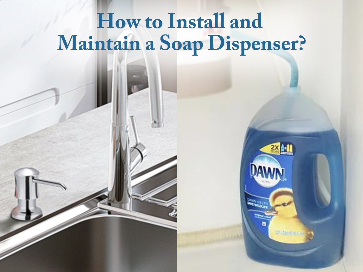 How to install The Samodra kitchen Dish Soap dispenser - Step by step 