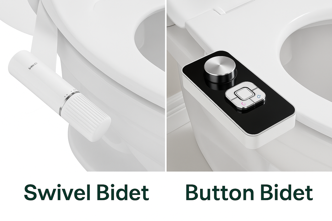 Swivel vs. Button: The Two Types of Bidet Attachments Explained