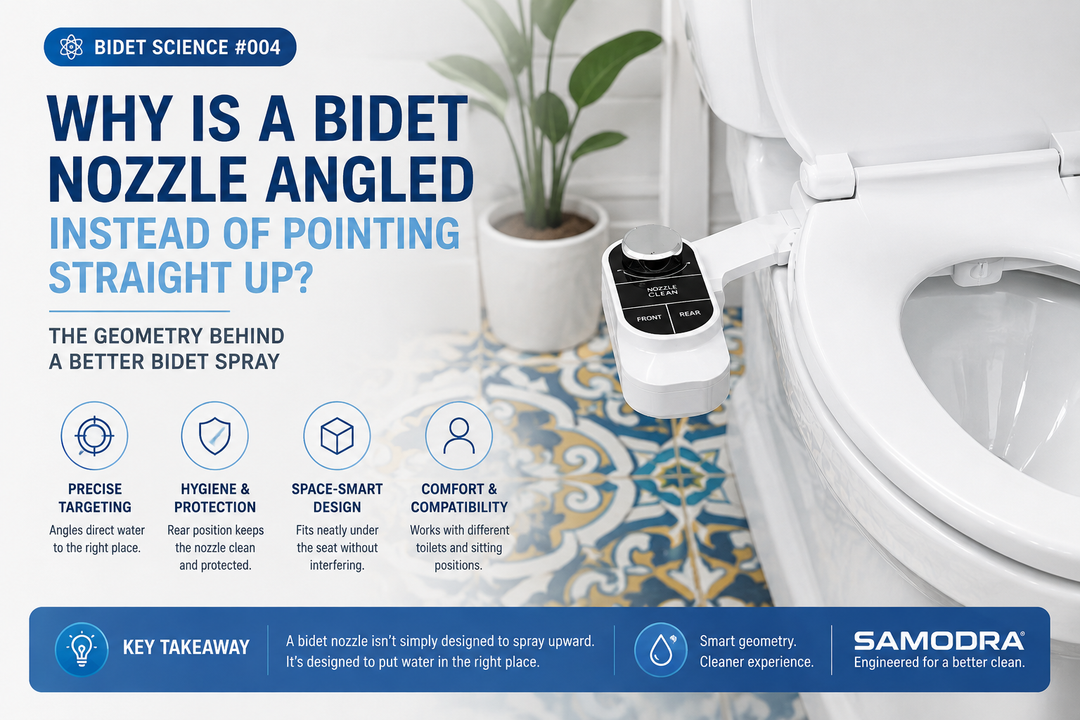 Why Is a Bidet Nozzle Angled Instead of Pointing Straight Up?