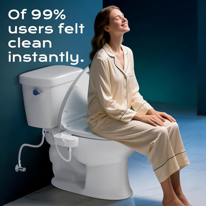 Samodra 21° AngleControl Bidet Attachment, Feminine/Rear Wash, Child Protection