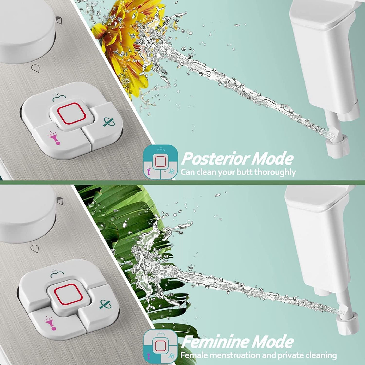 SAMODRA Bidet para Inodoro No Eléctrico, Ducha Higienica WC Adaptador Doble  Boquilla. Inodoro con Chorro de Agua, Latón Cepillado : :  Bricolaje y herramientas