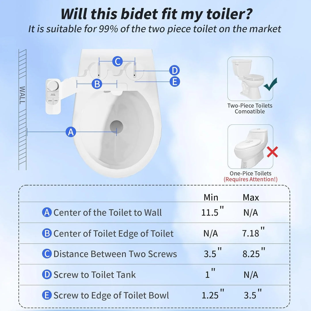 SAMODRA Non-Electric Bidet 8.0 Plus
