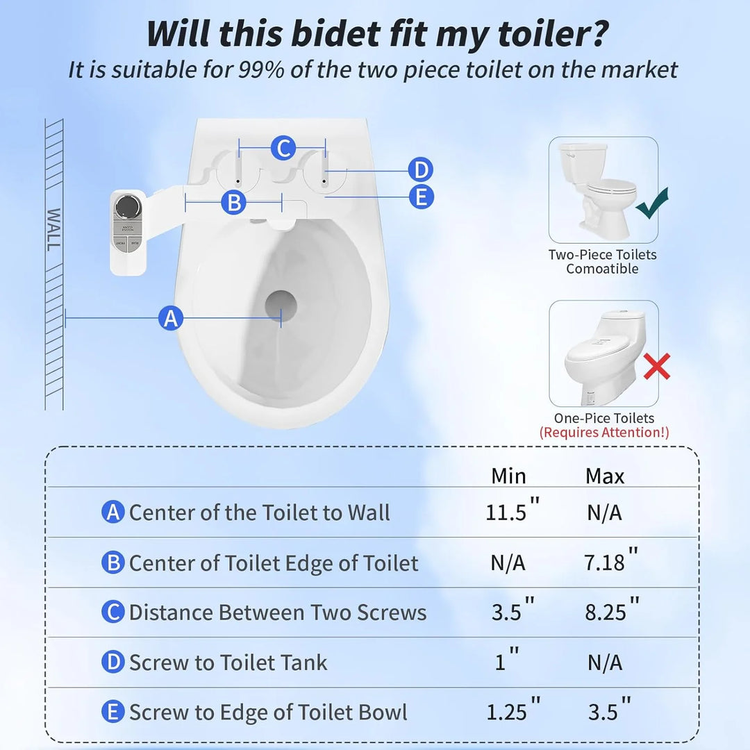 SAMODRA Non-Electric Bidet 8.0 Plus