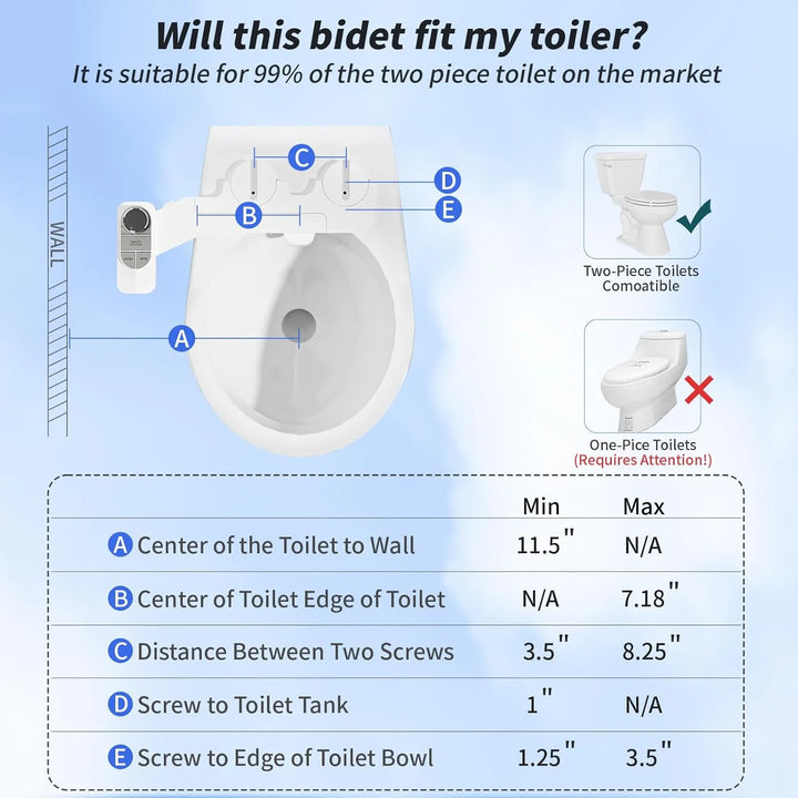 SAMODRA Non-Electric Bidet 8.0 Plus