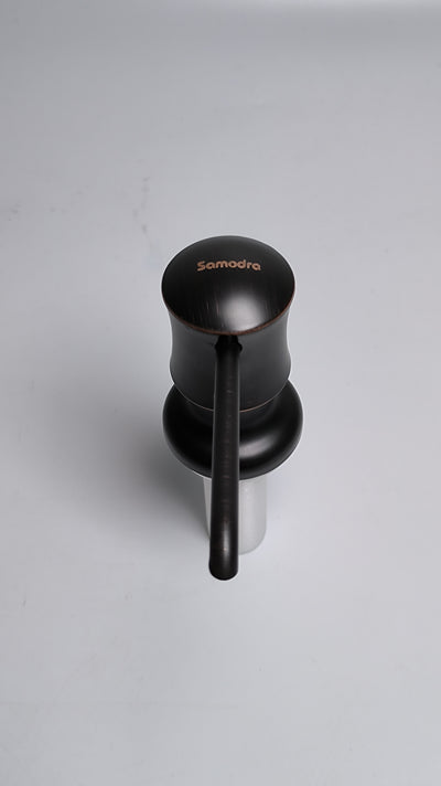Samodra Dish Soap Dispenser for Kitchen Sink Lotion Dispenser 17 OZ Bottle Built in Design Refill from The Top (Oil Rubbed Bronze)