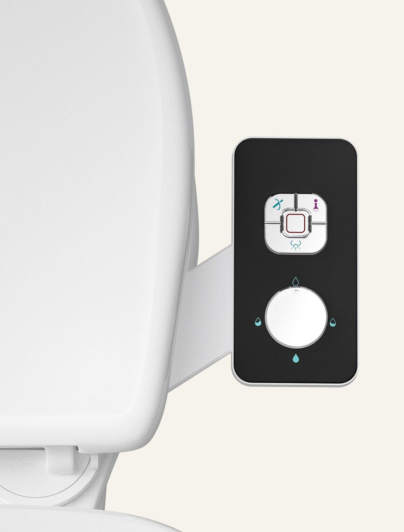 Galva fresh toiletpot met douche wc en bidet zitting met spoelrand | BIANO Galva fresh toiletpot met douche wc en bidet zitting met spoelrand | BIANO